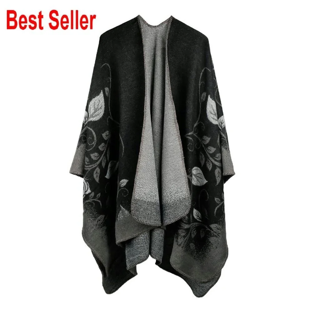 Oversized Pashmina Shawl Soft Winter Warm Blanket Scarf Elegant Retro